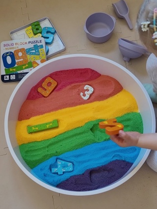 Sensoryczna TĘCZA Aktywności + Układanka Cyfry